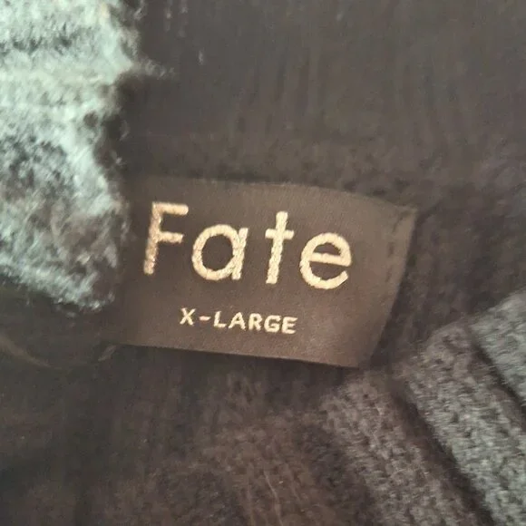 FATE Long Sleeved Black Mocked Neck w/Sequins - Picture 3 of 7